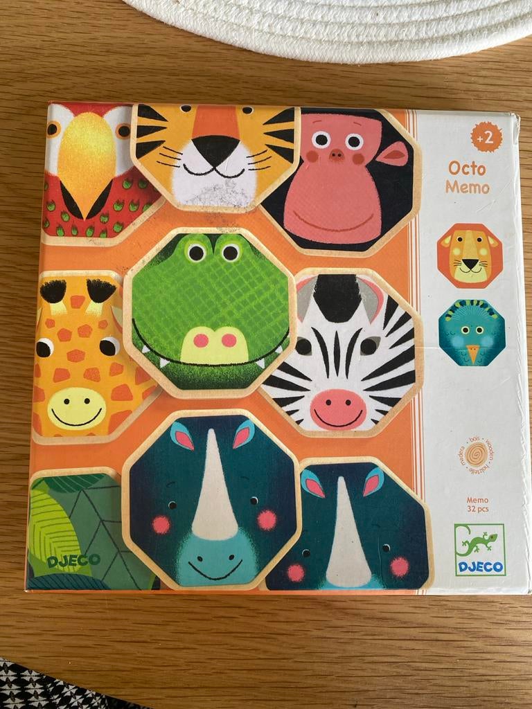 Djeco Octo Memo dierengeheugenspel, Ophalen of Verzenden, Gebruikt, Puzzelen