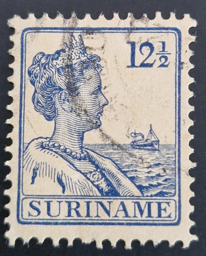 Suriname 1913-1931 - nvph 88 - Koningin Wilhelmina Scheepje, Ophalen of Verzenden, Gestempeld