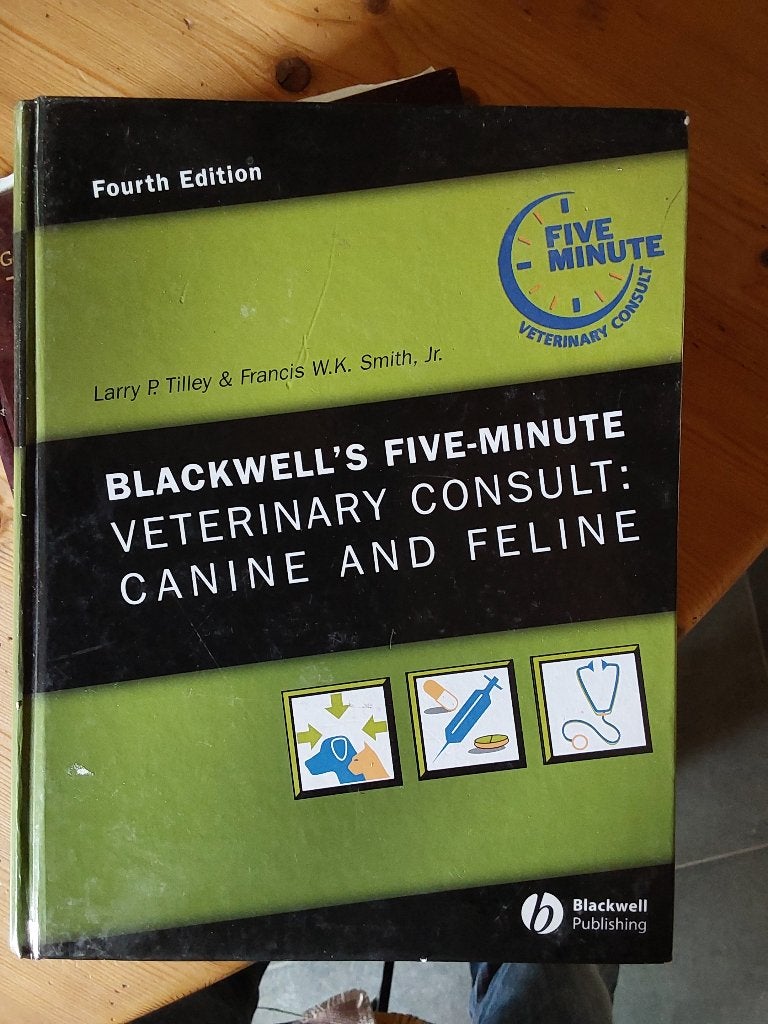 Blackwells five-minute veterinary consult: canine and feline, Ophalen of Verzenden, Zo goed als nieuw, Larry p. Tilley & w.k. smith, jr.