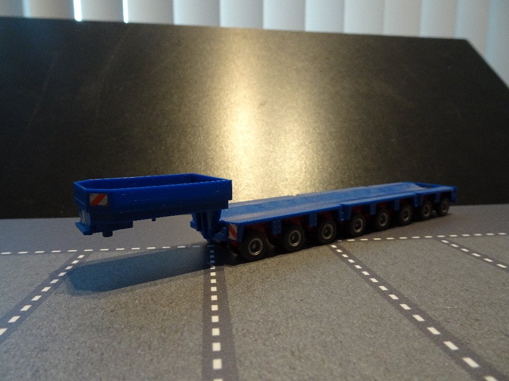 783 herpa riwatrans kleur goldhofer 8 assig dieplader 1:87, Hobby en Vrije tijd, Modelauto's | 1:87, Ophalen of Verzenden, Zo goed als nieuw