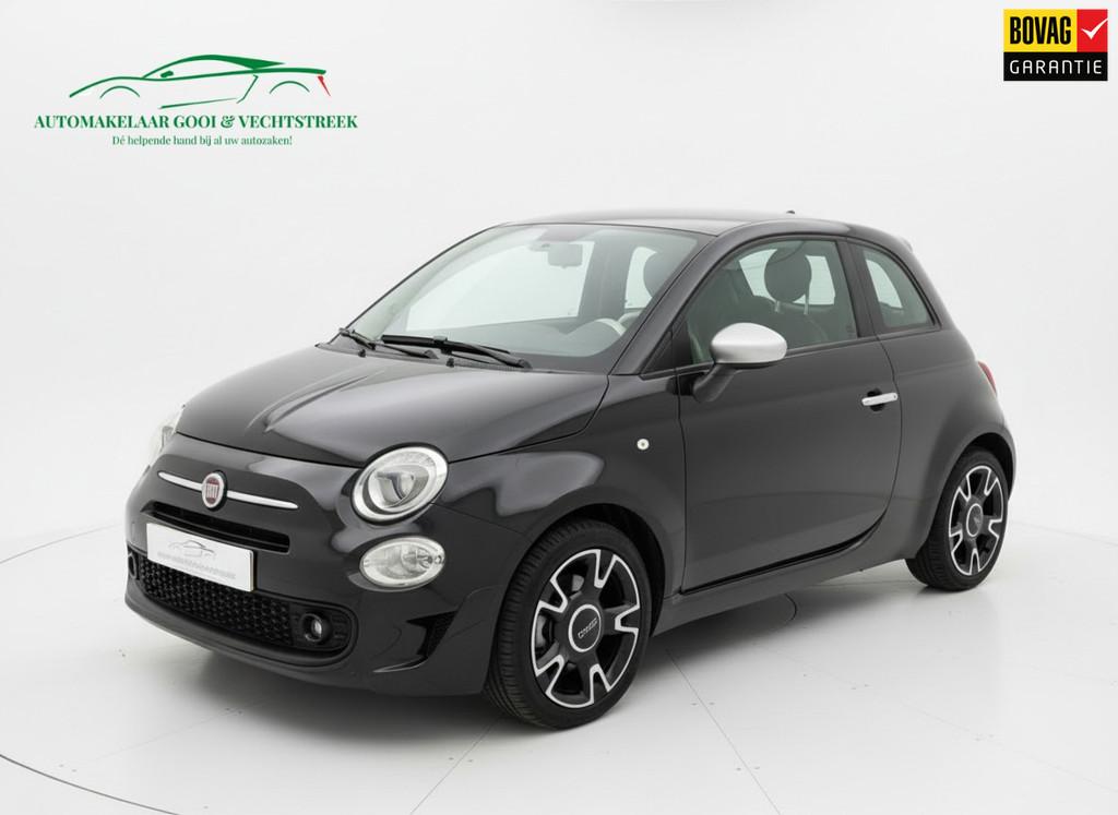 Fiat 500 1.0 Hybrid Sport - Pano - Leer - PDC achter, Voorwielaandrijving, 12 maanden, 4 stoelen, Zwart