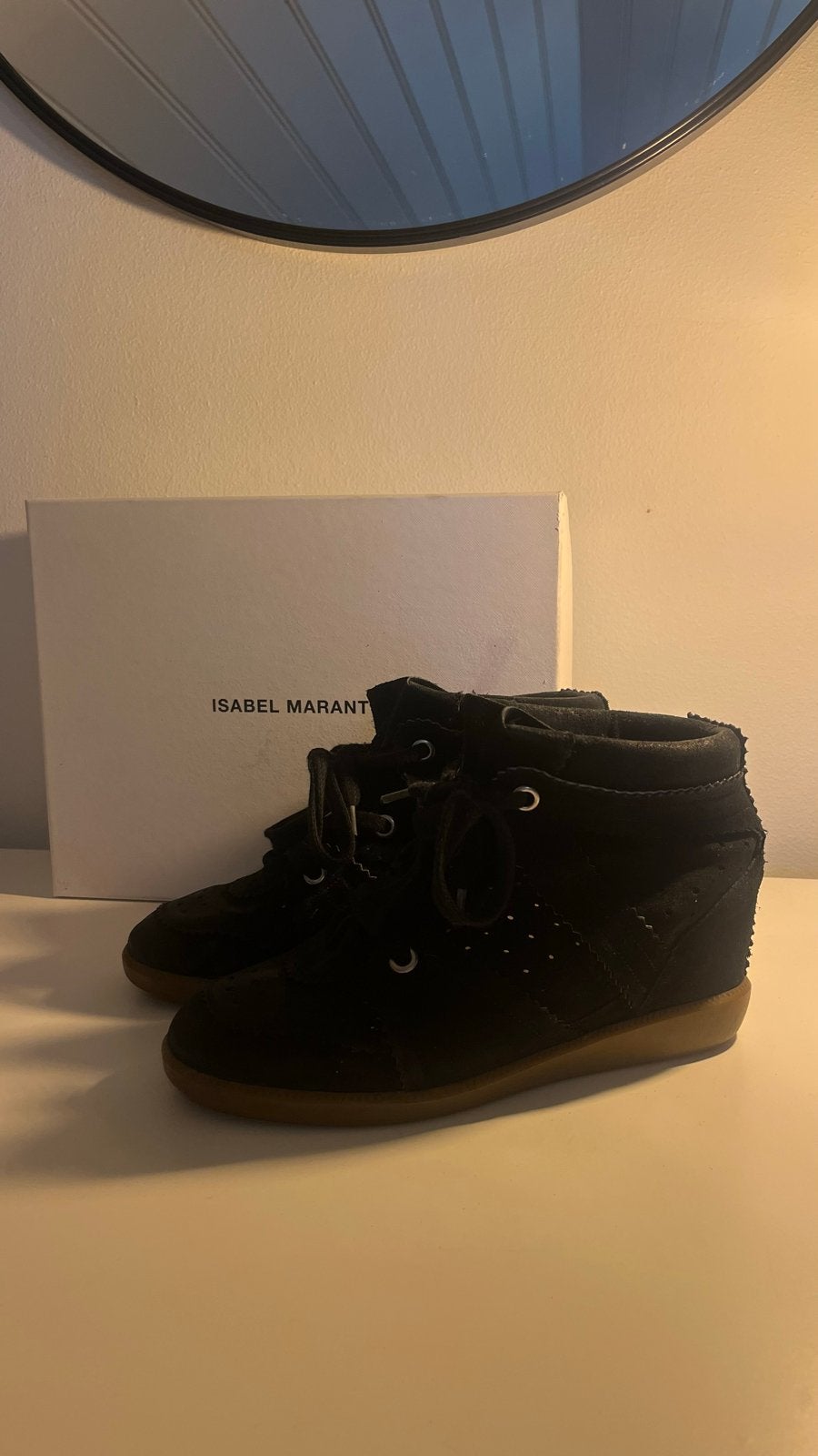 Isabel Marant Bobby Sneakers Zwart Maat 40, Kleding | Dames, Ophalen of Verzenden, Gedragen, Zwart, Sneakers of Gympen