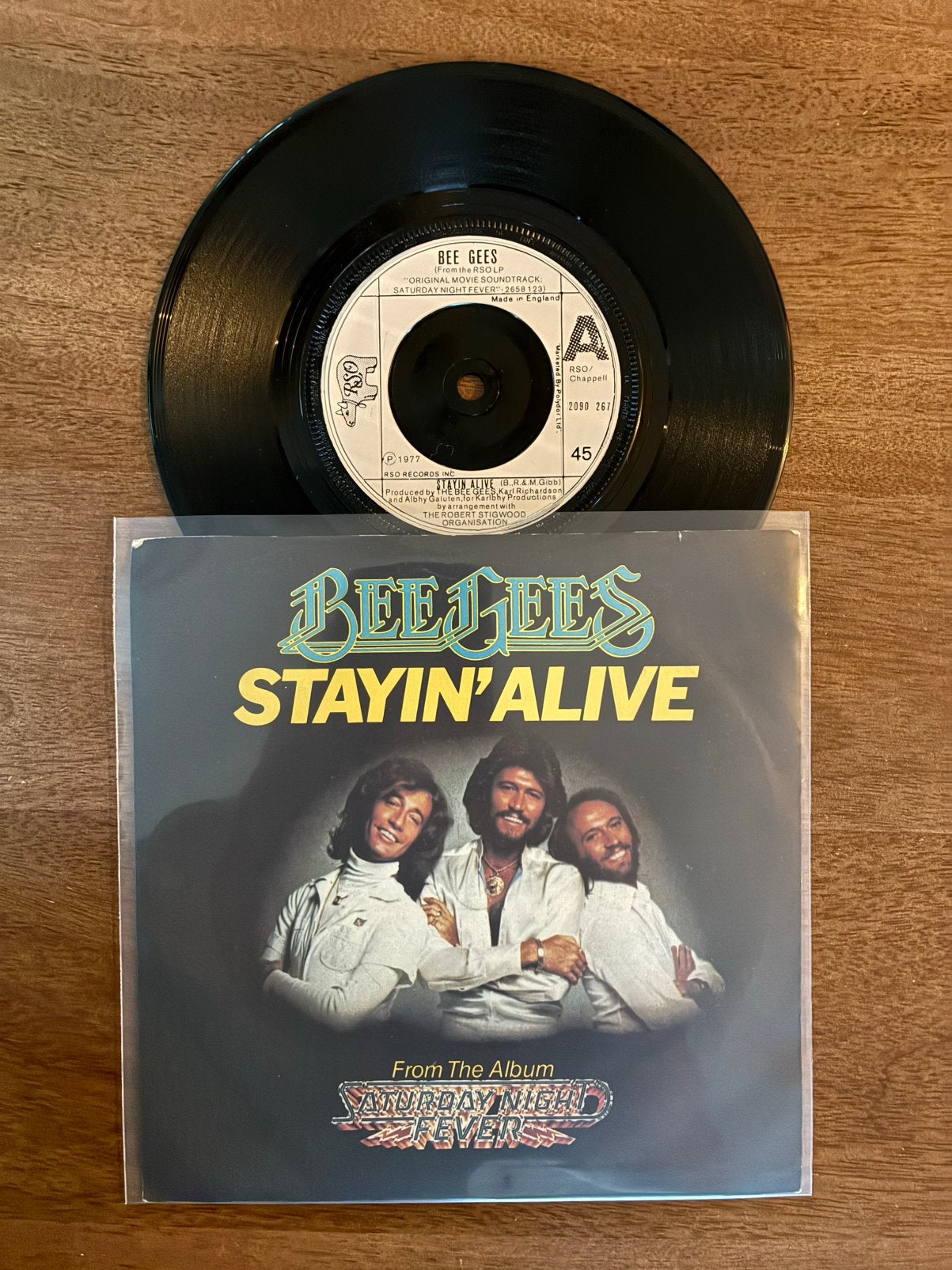 Bee Gees - Stayin’ alive, Ophalen of Verzenden, 7 inch