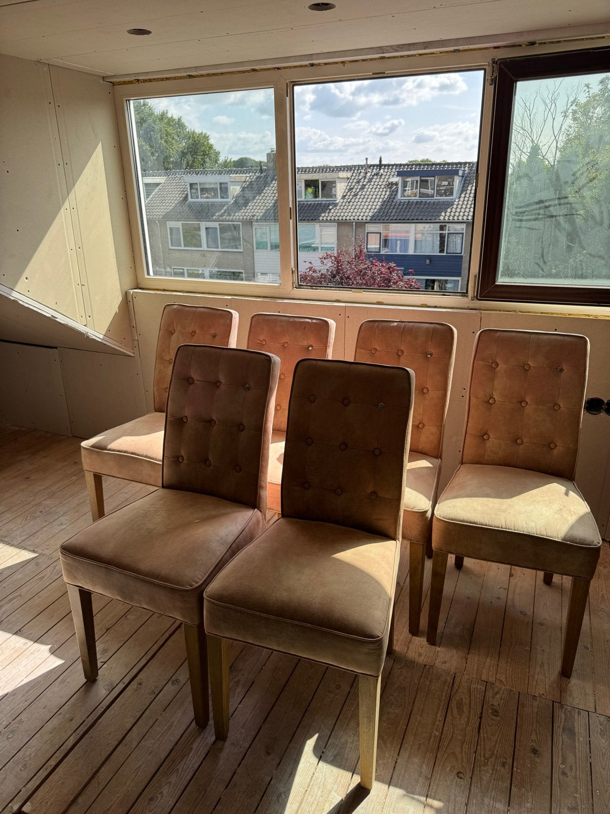 6 stuks Riviera Maison eetkamerstoelen, Huis en Inrichting, Stoelen, Ophalen, Zo goed als nieuw, Overige kleuren, Vijf, Zes of meer stoelen