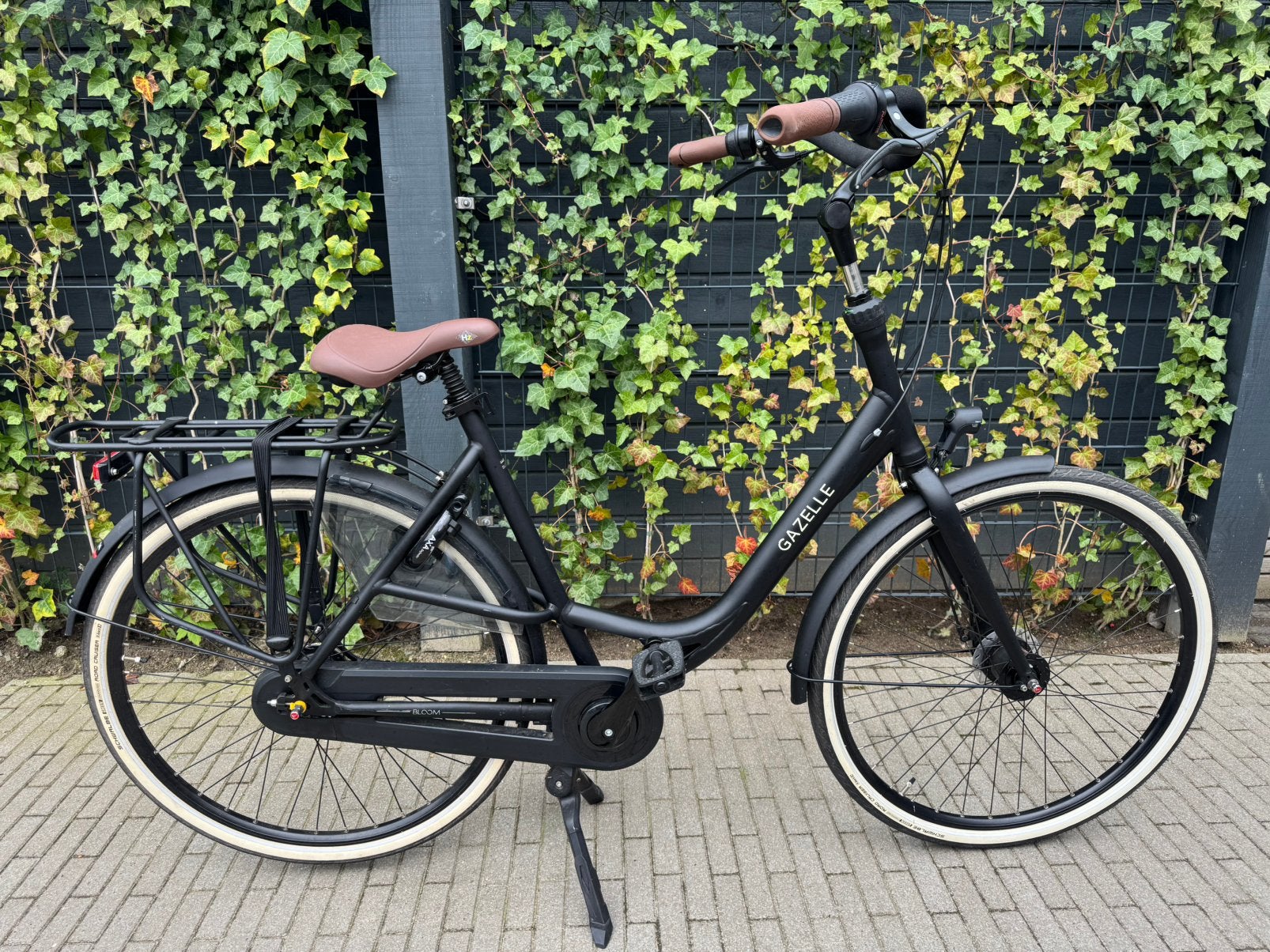 Gazelle Bloom Moederfiets D57 matzwart & compleet! ZGAN, Ophalen, 2 zitjes, Versnellingen, 56 cm of meer