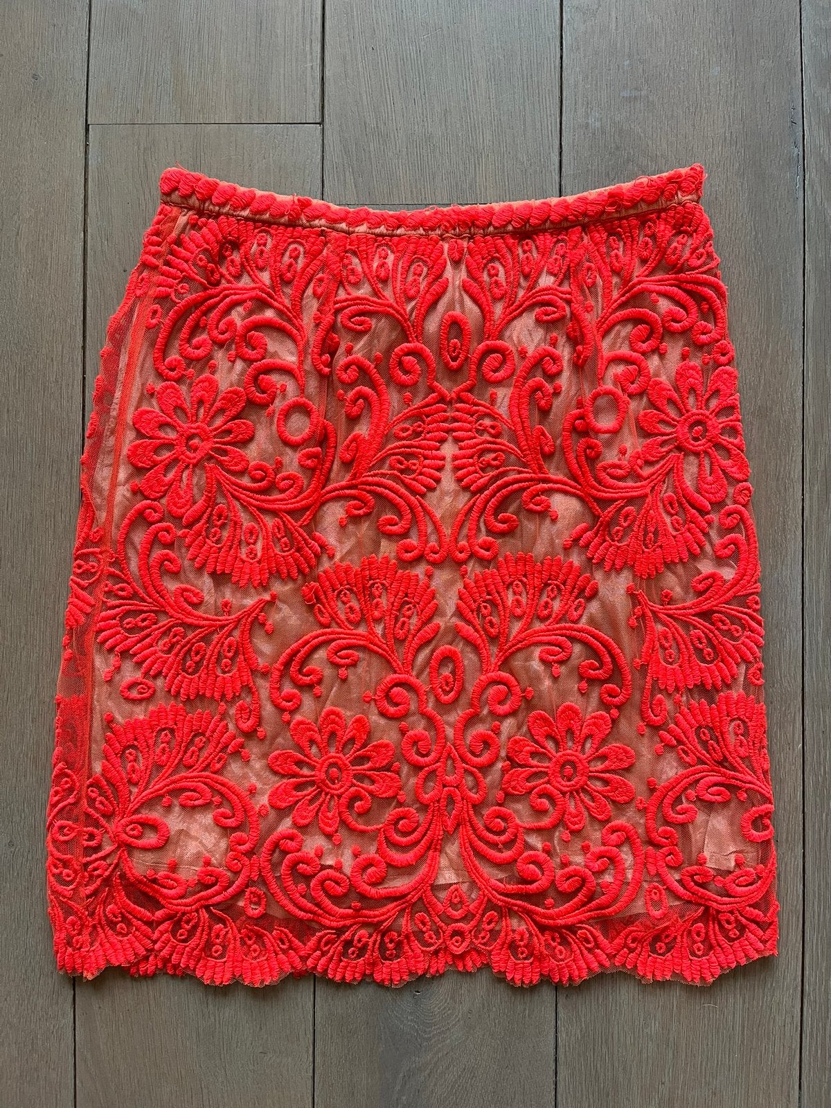 Prachtig Baraschi S neon roze gevoerde rok borduursel, Baraschi, Ophalen of Verzenden, Zo goed als nieuw, Roze