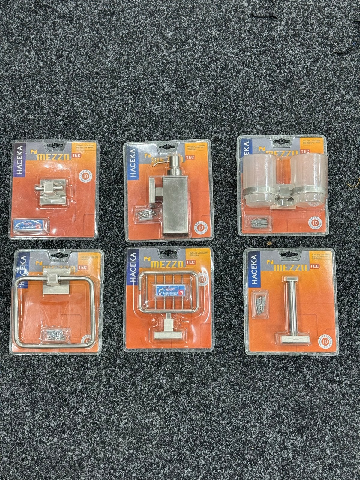 HACEKA Mezzo TEC Badkamer Accessoires Set (6 stuks), Overige merken, Overige typen, Nieuw, Ophalen of Verzenden