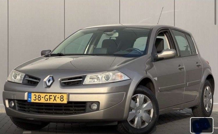 Renault Mégane 1.6 16V 2008 Beige, Voorwielaandrijving, 625 kg, 4 cilinders, Handgeschakeld