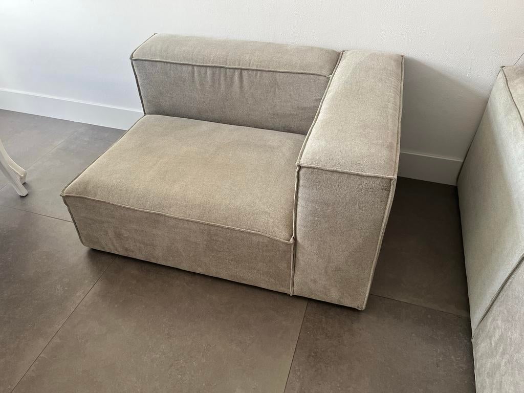 Hoekmodule Nous Living Igor Beige 130x100x42, Ophalen, Overige maten, 75 tot 100 cm, Zo goed als nieuw