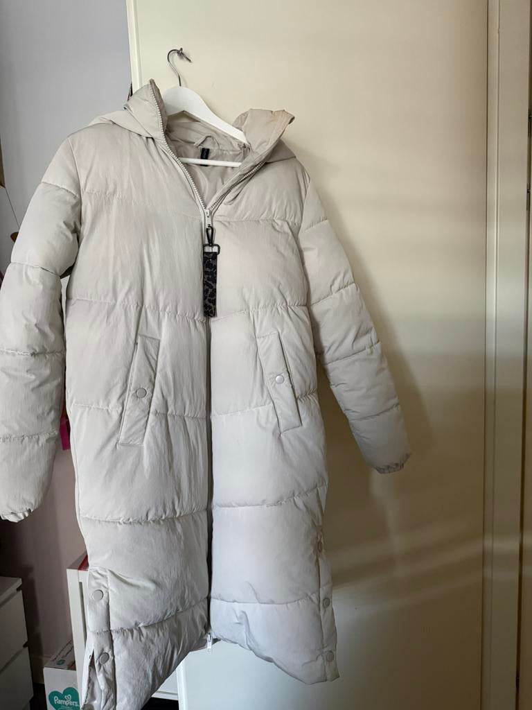 Witte dames winterjas, Ophalen of Verzenden, Zo goed als nieuw, Wit