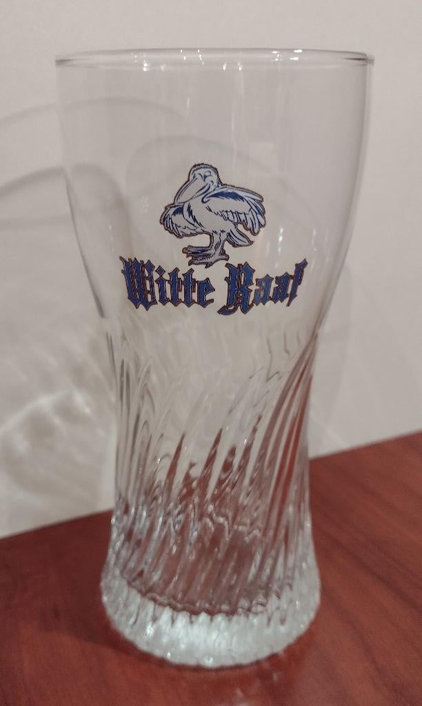 Witte Raaf Bierglas Ribbel 30cl 1993., Ophalen of Verzenden, Gebruikt, Glas of Glazen, Overige merken