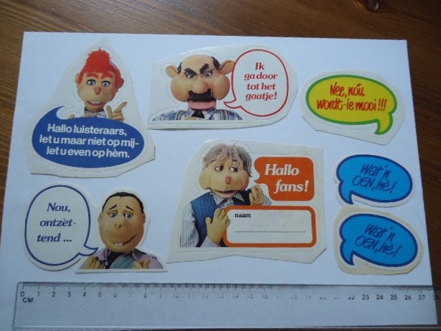 sticker oud Andre van Duin Dik Voormekaar ome joop radio tv, Verzenden, Zo goed als nieuw
