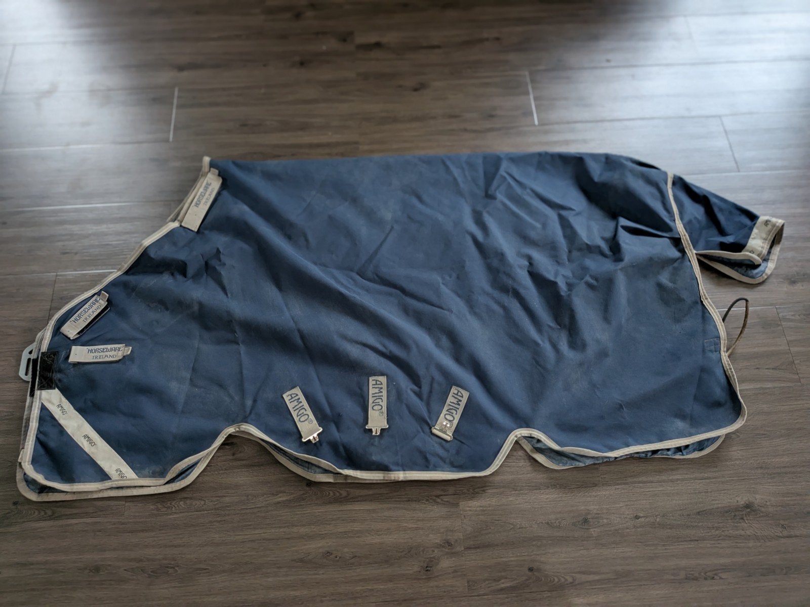Horseware Amigo Fieldsafe 100g met hals, 6.6, Full (L), 100 g, Gebruikt, Halsdeken