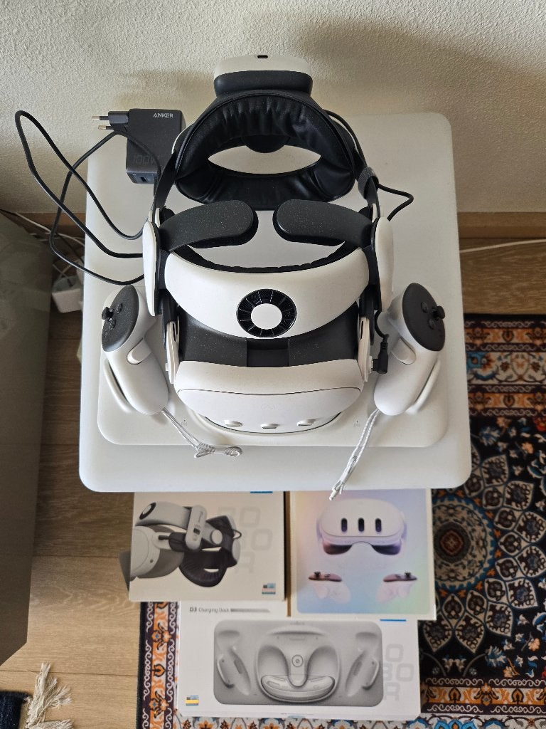 Meta Quest 3 512GB - Zeer complete set, Spelcomputers en Games, Virtual Reality, Ophalen, Zo goed als nieuw, VR-bril, Overige platformen