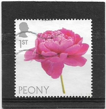 Engeland 2023 Flowers - Peony, Verzenden, Gestempeld