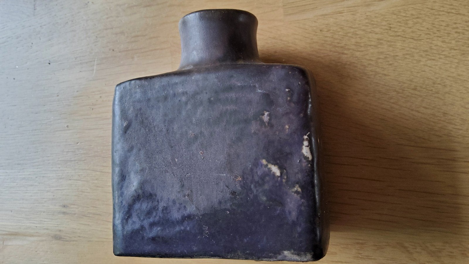 Oude retro Mobach Keramische Blokvaas, Ophalen of Verzenden, Nederland