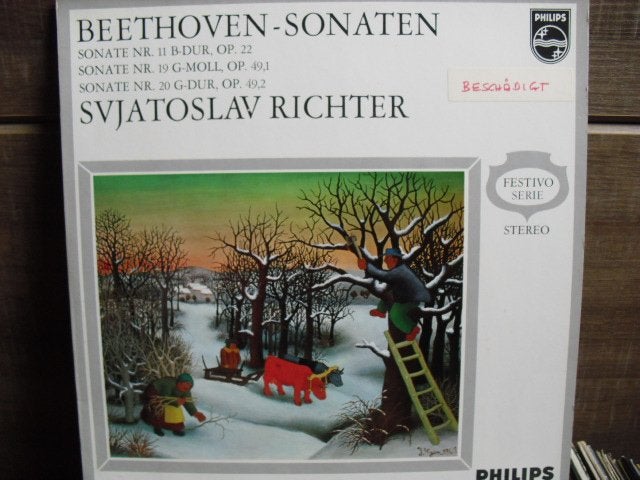 Beethoven - Richter "Sonaten" LP, Ophalen of Verzenden, Inclusief binnenhoes, Kamermuziek, Gebruikt