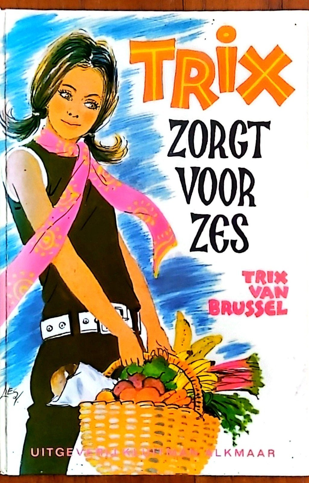 Trix Zorgt Voor Zes - Trix van Brussel (Kinderboek), Boeken, Ophalen of Verzenden, Gelezen, Trix van Brussel