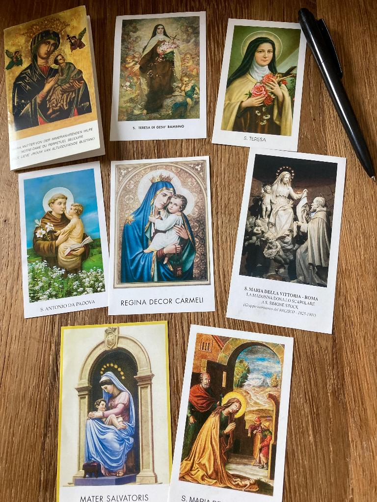 Religie Set plaatjes heiligen, Ophalen of Verzenden, Zo goed als nieuw, Kaart of Prent, Christendom | Katholiek