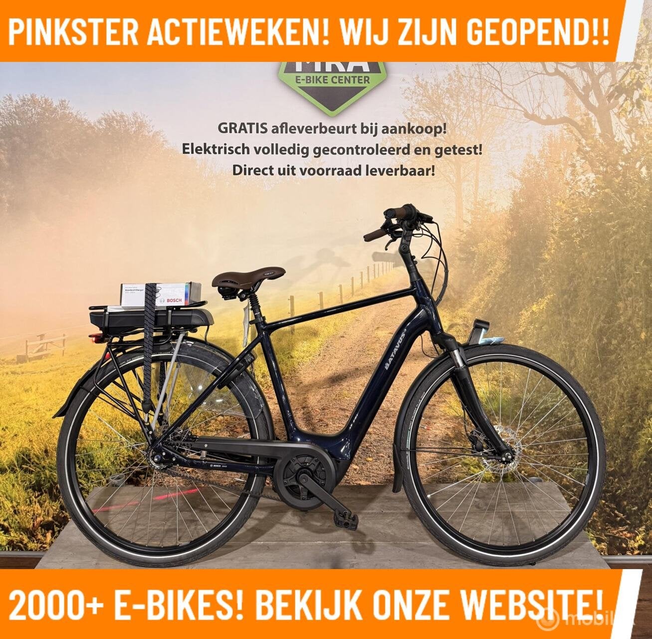 OVERAL KORTING BIJ MRA OP ALLE ELEKTRISCHE FIETSEN OPRUIMING, Batavus