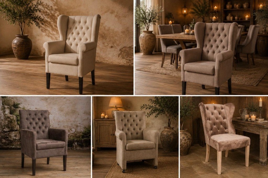 ACTIEWEEK | 15% KORTING op landelijke eetkamerstoelen, Huis en Inrichting, Stoelen, Overige materialen, Bruin, Nieuw, Ophalen of Verzenden