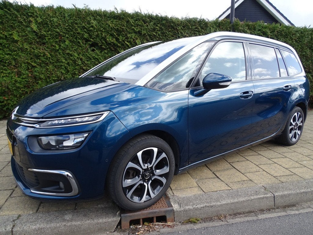 Citroen C4 1.2 PT  131 pk Grand C4  Spacetourer 7 Pers-Navi-, Auto's, Voorwielaandrijving, Gebruikt, Met garantie (alle), Blauw