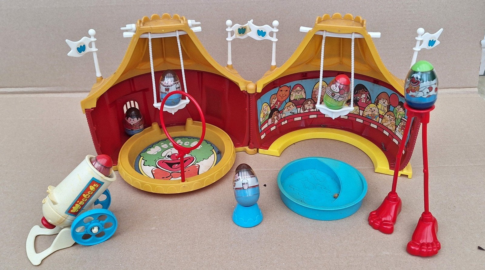 Vintage 1970's  Weebles Circus Speelset met Accessoires, Ophalen of Verzenden, Gebruikt, Jongen of Meisje
