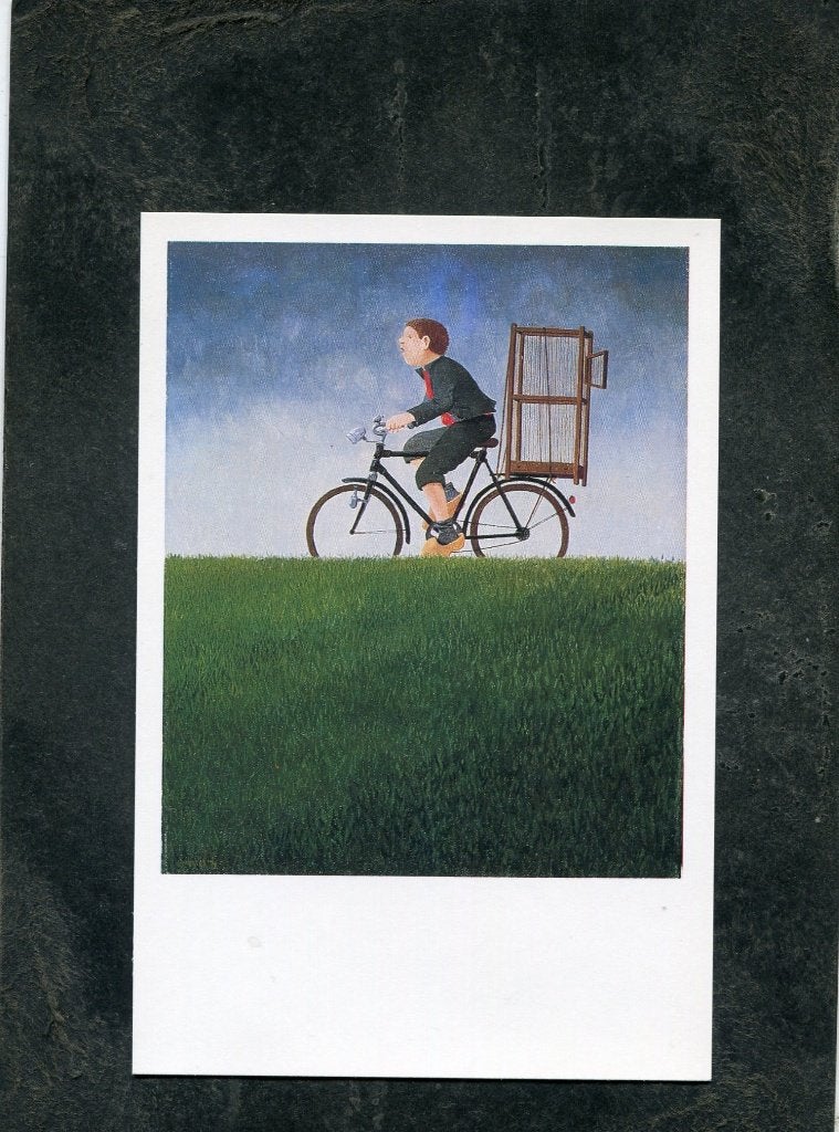Ansicht Dolf Zwerver - Jongen op fiets, Verzenden, 1980 tot heden, Ongelopen, Overige thema's