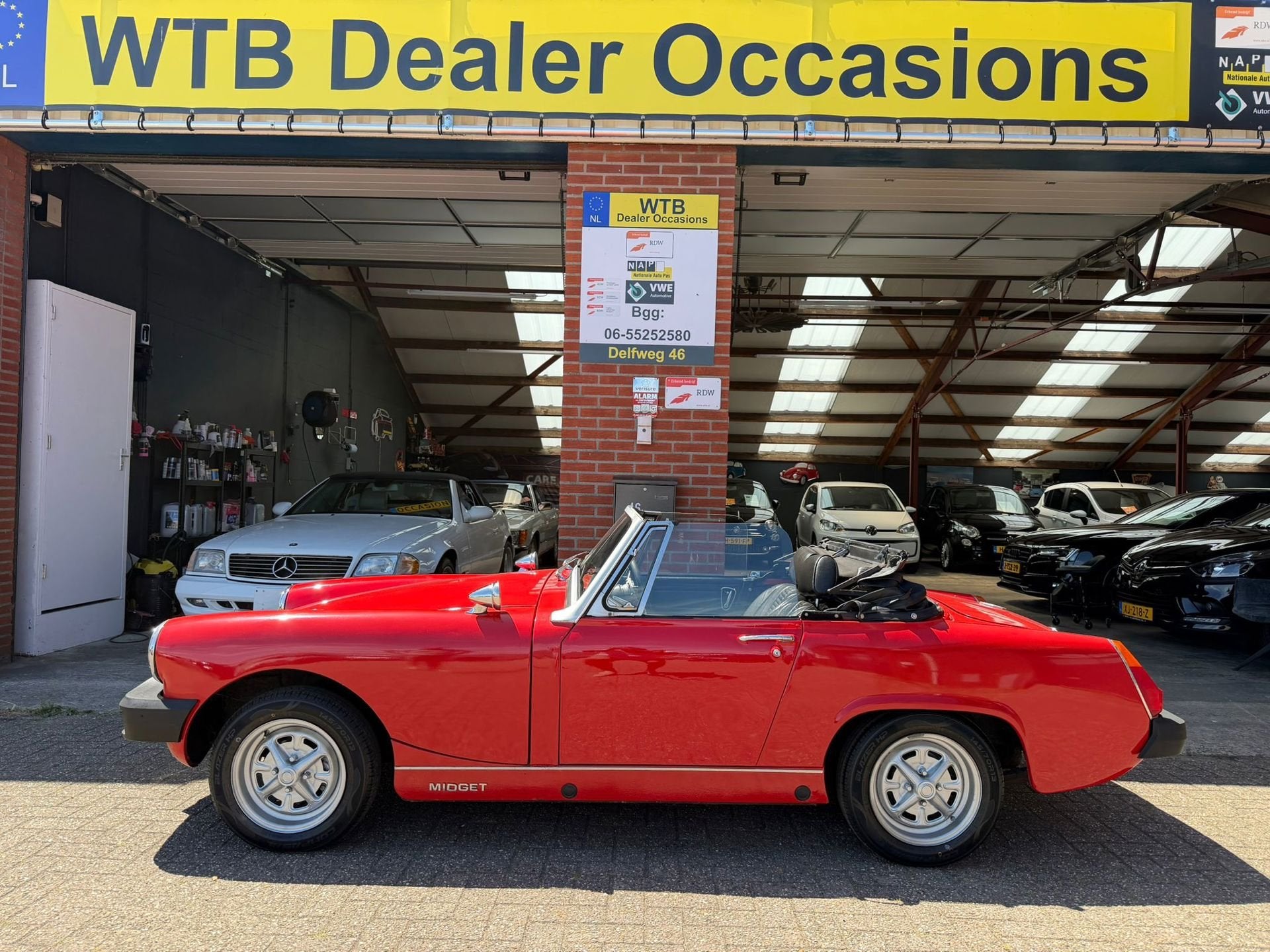 MG B type Midget, Cabrio, oldtimer, gerestaureerde auto in g, foto 6