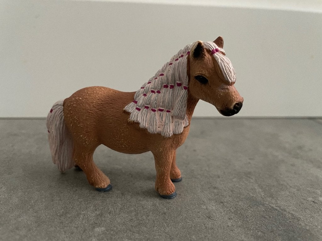 Schleich mini Shetlander, Ophalen of Verzenden, Zo goed als nieuw, Paard, Beeldje of Figuurtje