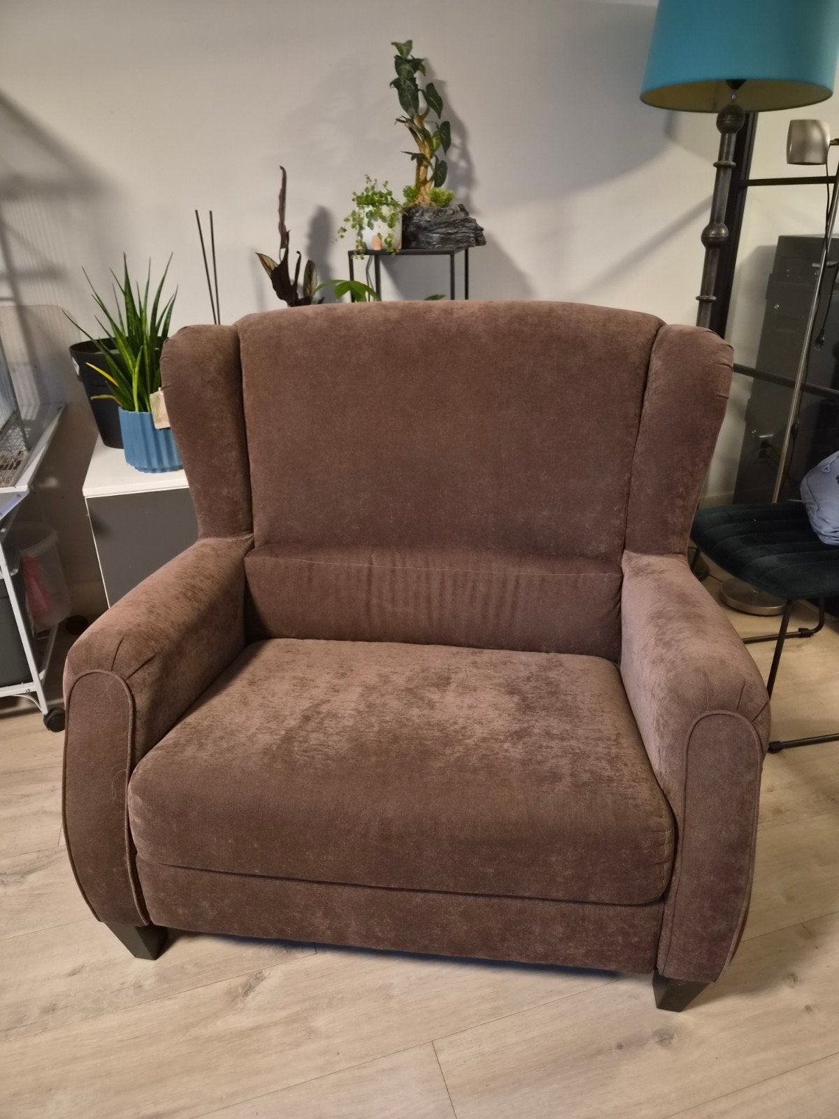 Oorfauteuil Hendels en Hazel - Bruin, Huis en Inrichting, Ophalen, Gebruikt, 75 tot 100 cm, 100 tot 125 cm