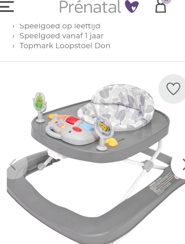 Loopstoel van Prenatal, Kinderen en Baby's, Ophalen, Zo goed als nieuw
