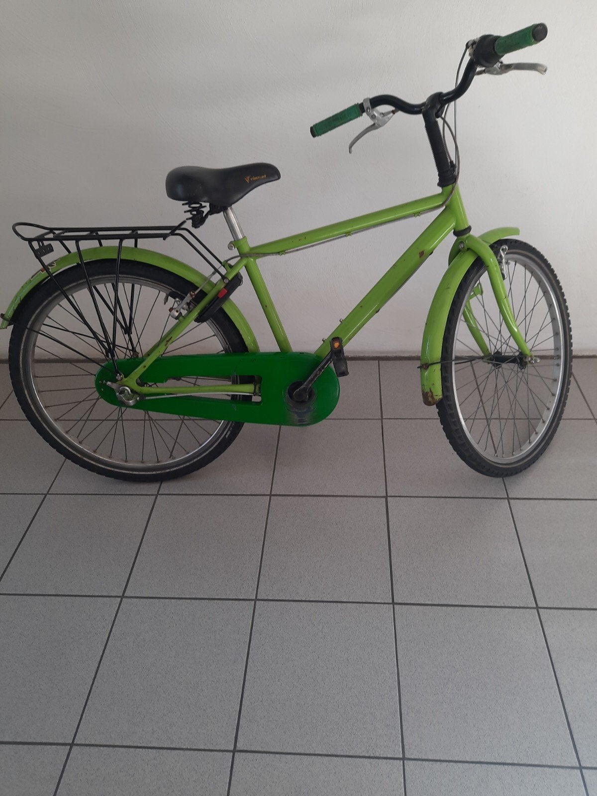 Jongensfiets 24 inch met handremmen en terugtraprem., Ophalen, Terugtraprem, Handrem, Gebruikt