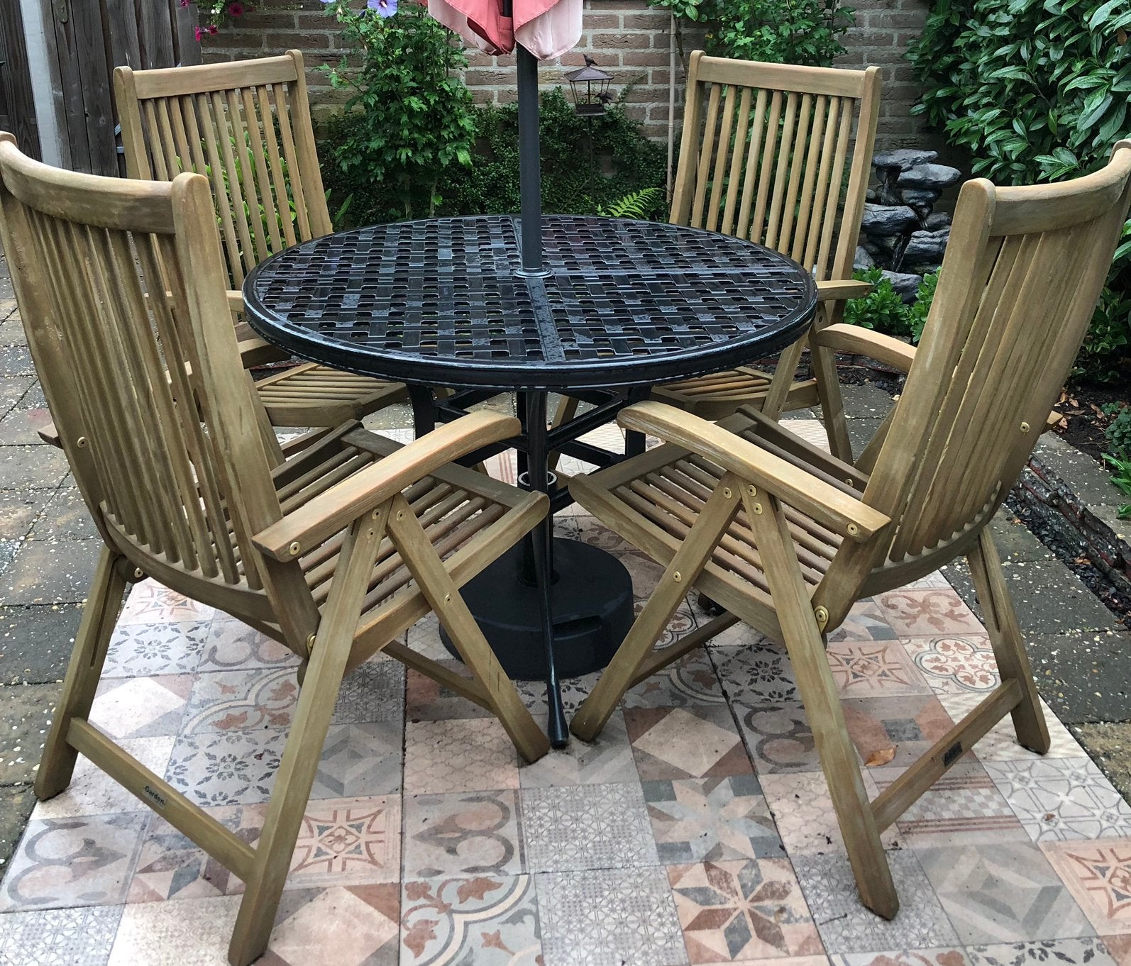 Tuinstoelen incl. Kussens, Ophalen, Nieuw, Teakhout