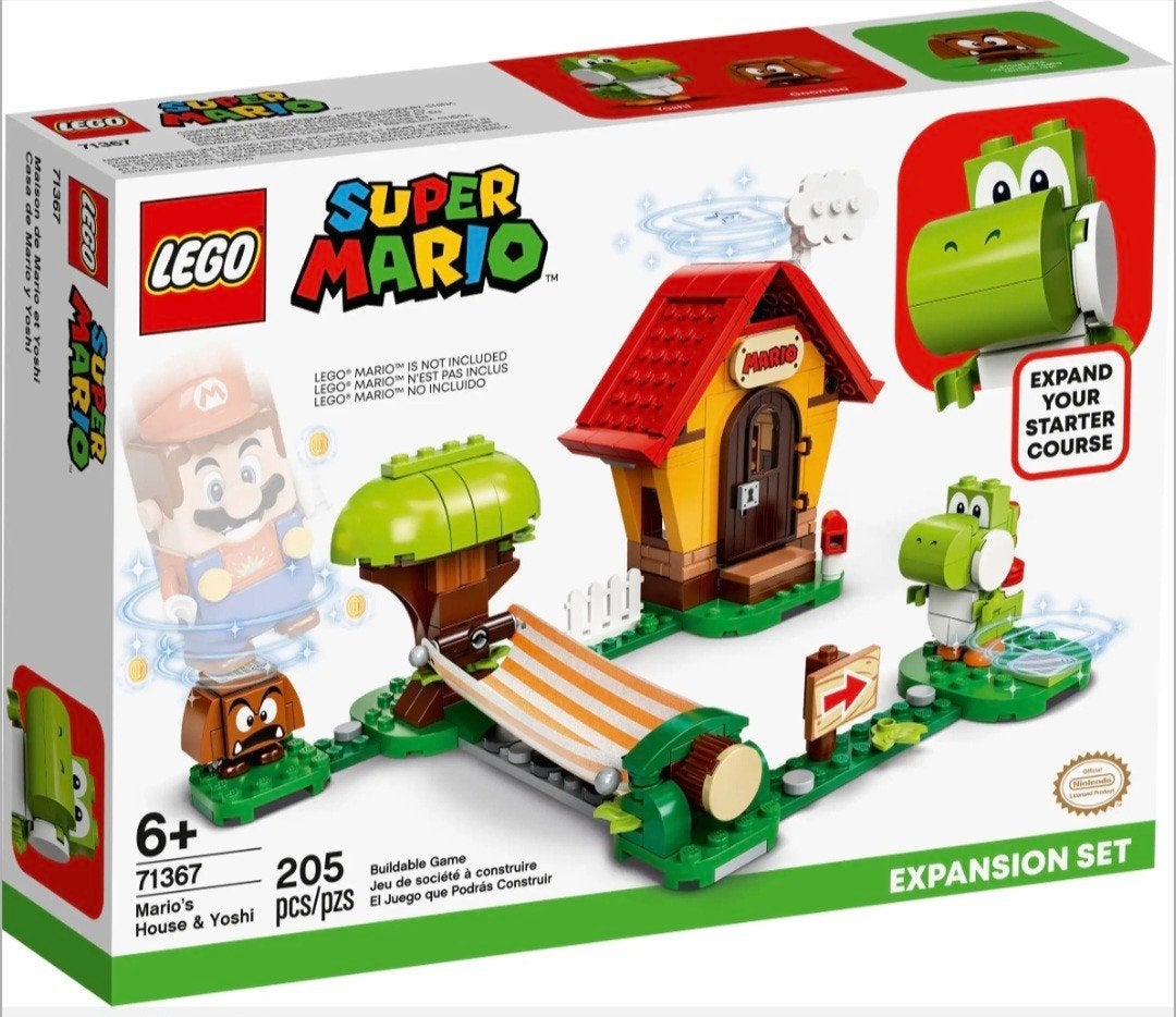 LEGO Super Mario 71367 Mario's Huis & Yoshi Uitbreidingsset, Gebruikt, Lego, Ophalen of Verzenden, Complete set