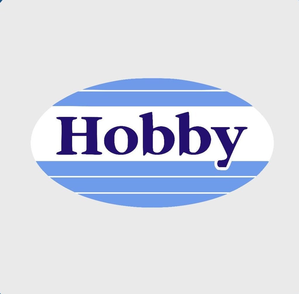 Hobby caravan en camper ovaal blauw-wit full colour sticker, Verzenden, Nieuw, Overige typen