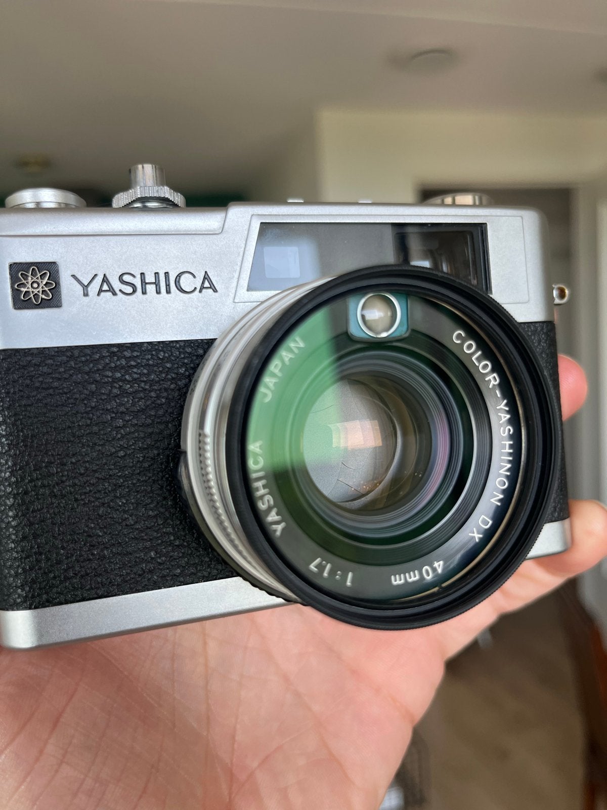 Vintage Yashica Electro 35 GX met 40mm 1.7 lens, Ophalen of Verzenden, Gebruikt, Compact, Overige Merken