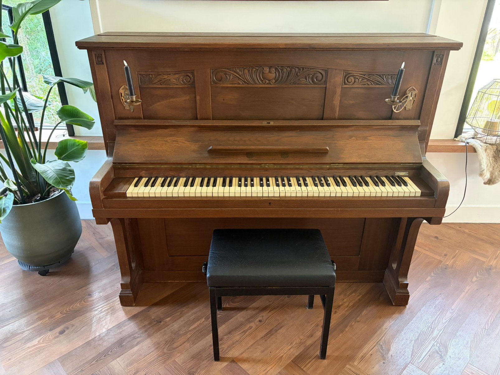 Piano incl.bankje, Ophalen, Zo goed als nieuw