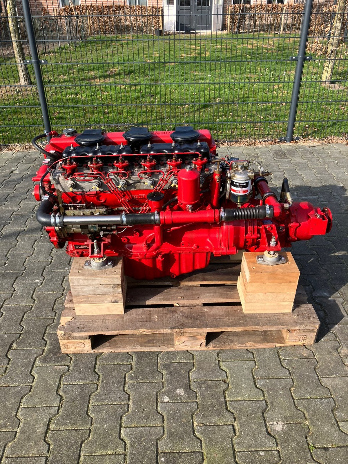 Peugeot Indenor 6 cil 100 pk met Velvet koppeling 2,91 :1, Ophalen, Gebruikt, Binnenboordmotor, Elektrische start