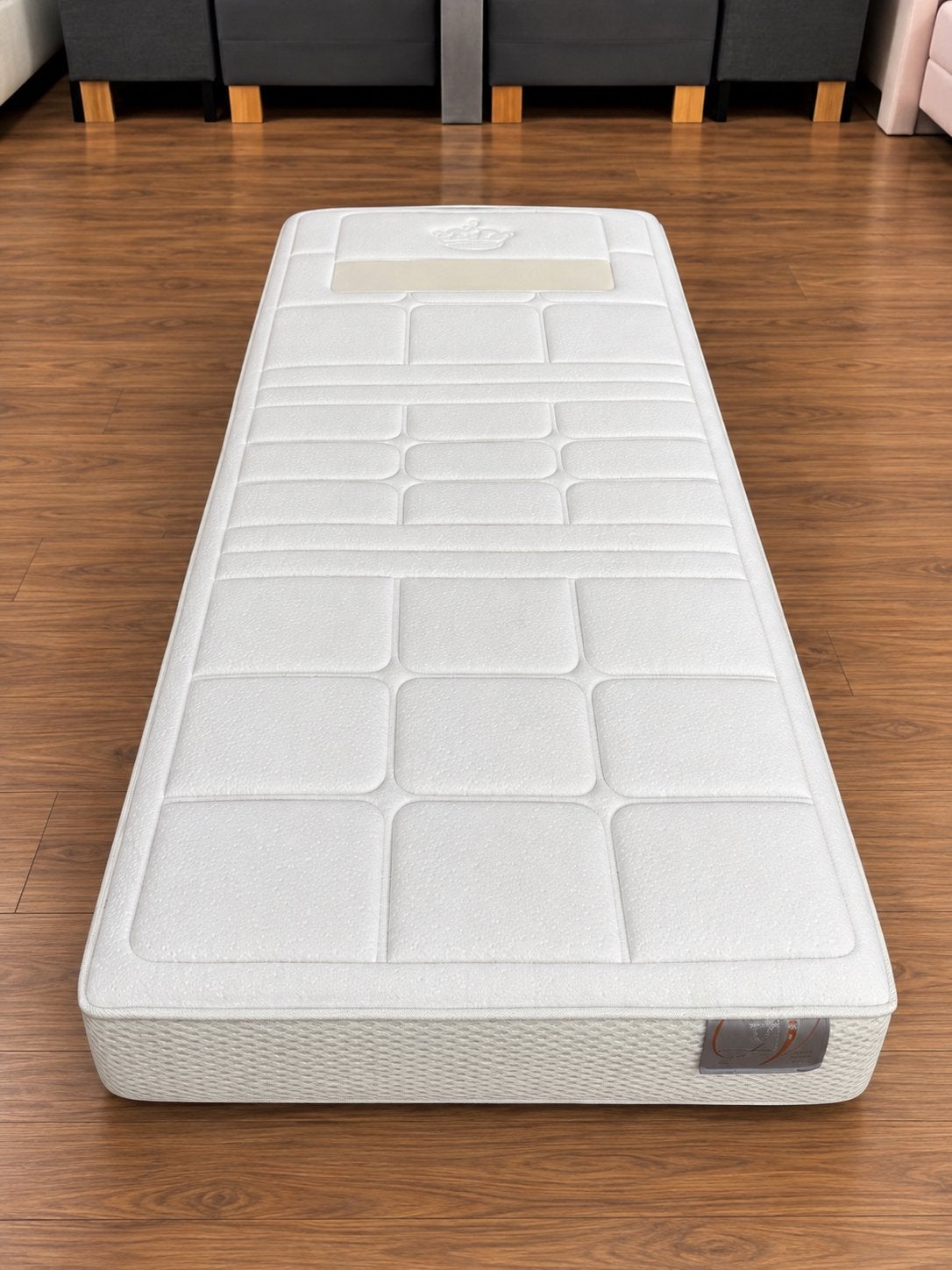 Auping AVS Box Firm – 90x200 cm, Ophalen of Verzenden, Zo goed als nieuw, Eenpersoons, 90 cm