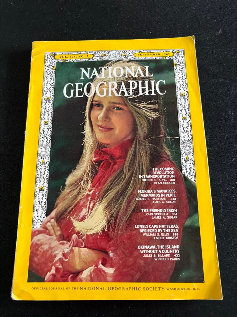 National Geographic Magazine September 1969, Ophalen of Verzenden, Gelezen, Overige typen