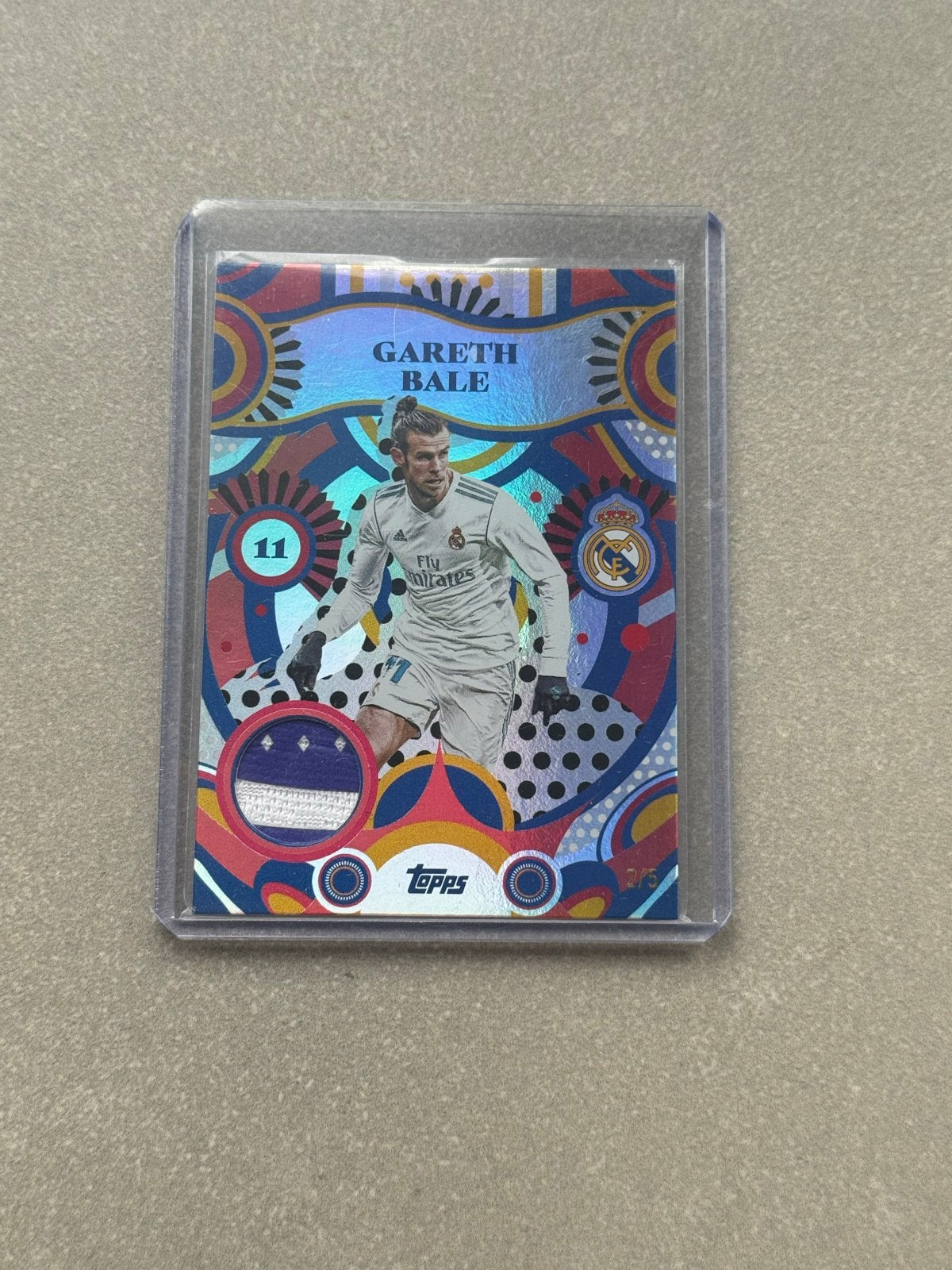 Gareth Bale /5 match worn patch, Ophalen of Verzenden, Zo goed als nieuw, Buitenlandse clubs, Spelerskaart