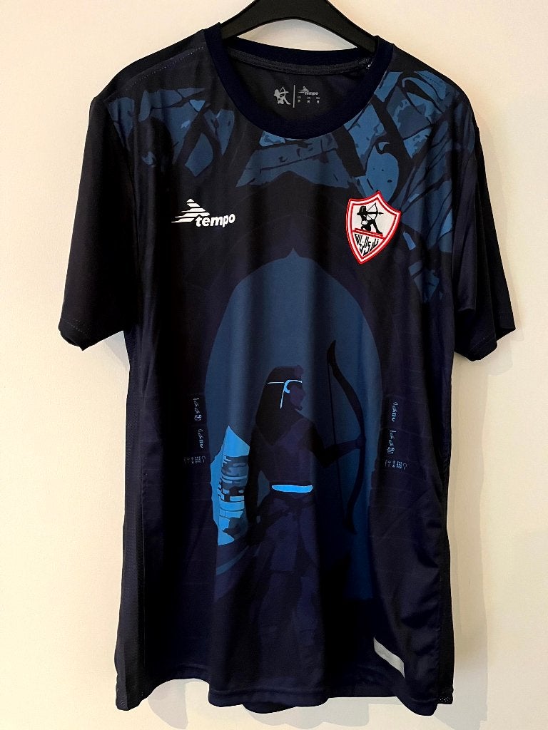 Zamalek SC 2023 2024 Away Shirt Tempo Size M Navy Gold, Verzamelen, Sportartikelen en Voetbal, Nieuw, Shirt, PSV, Verzenden