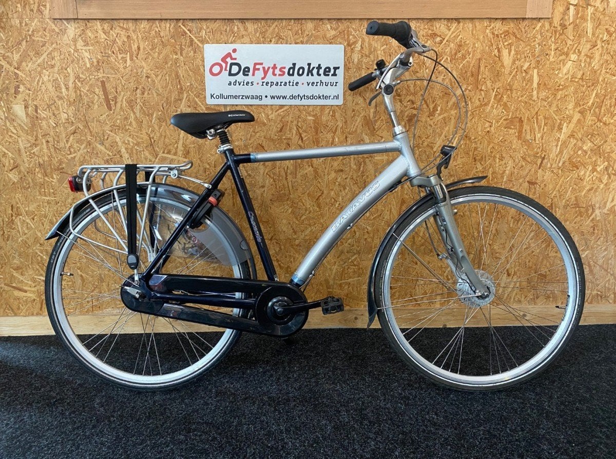 Batavus Crescendo Heren zilver/blauw 57cm, Ophalen, Gebruikt, -, -