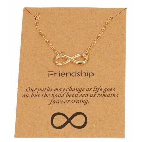 Giftcard met ketting friendship - Gold, Sieraden, Tassen en Uiterlijk, Overige materialen, Info@medase.nl, Medase, Nieuw