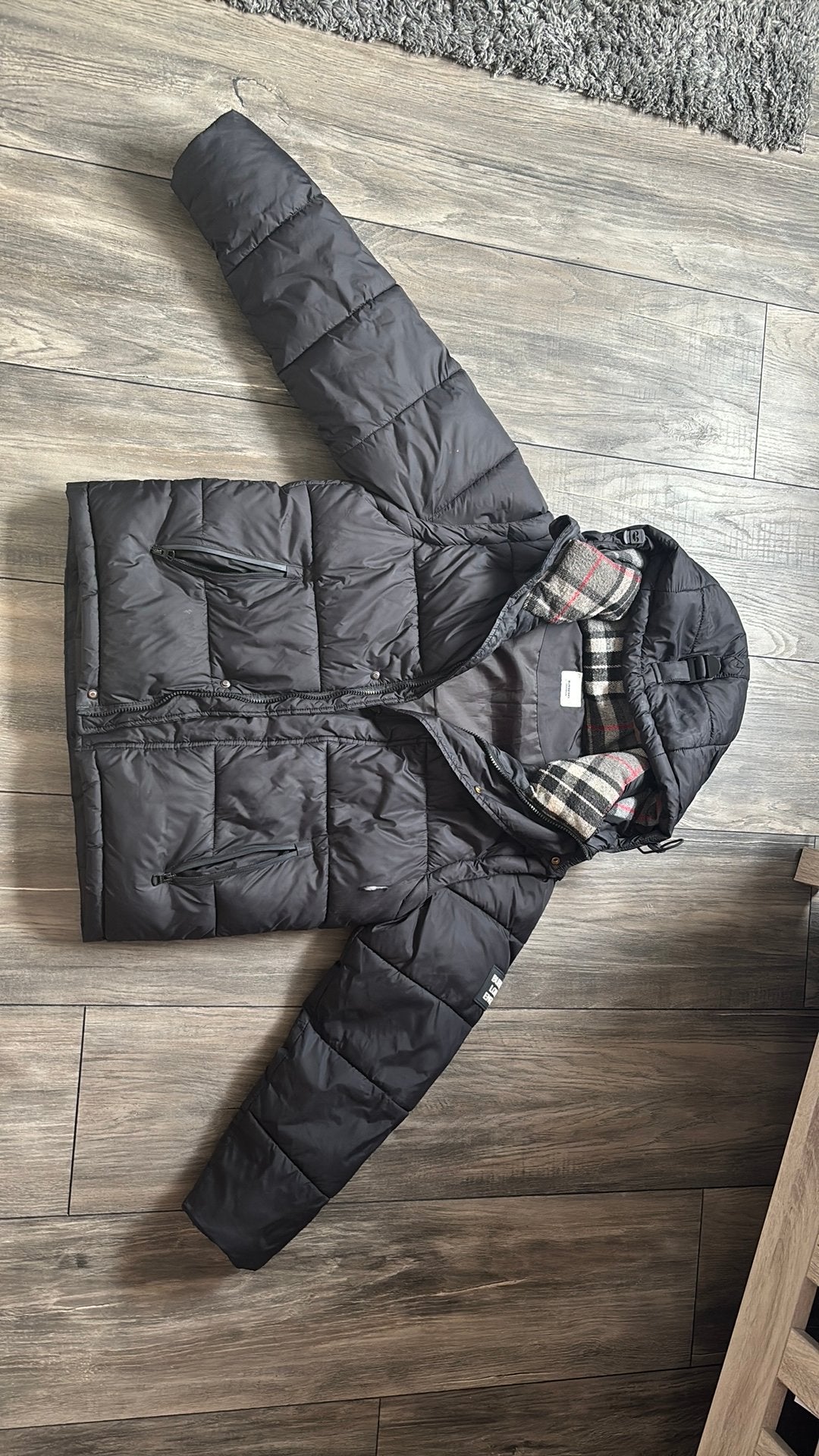 Burberry pufferjas, Ophalen of Verzenden, Zo goed als nieuw, Maat 46 (S) of kleiner, Zwart