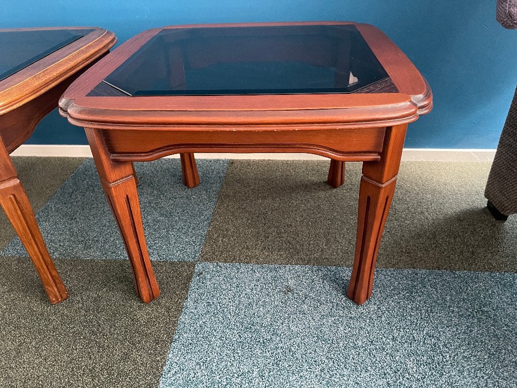 Salontafel/Bijzettafel, Ophalen, Glas, Gebruikt, 50 tot 100 cm