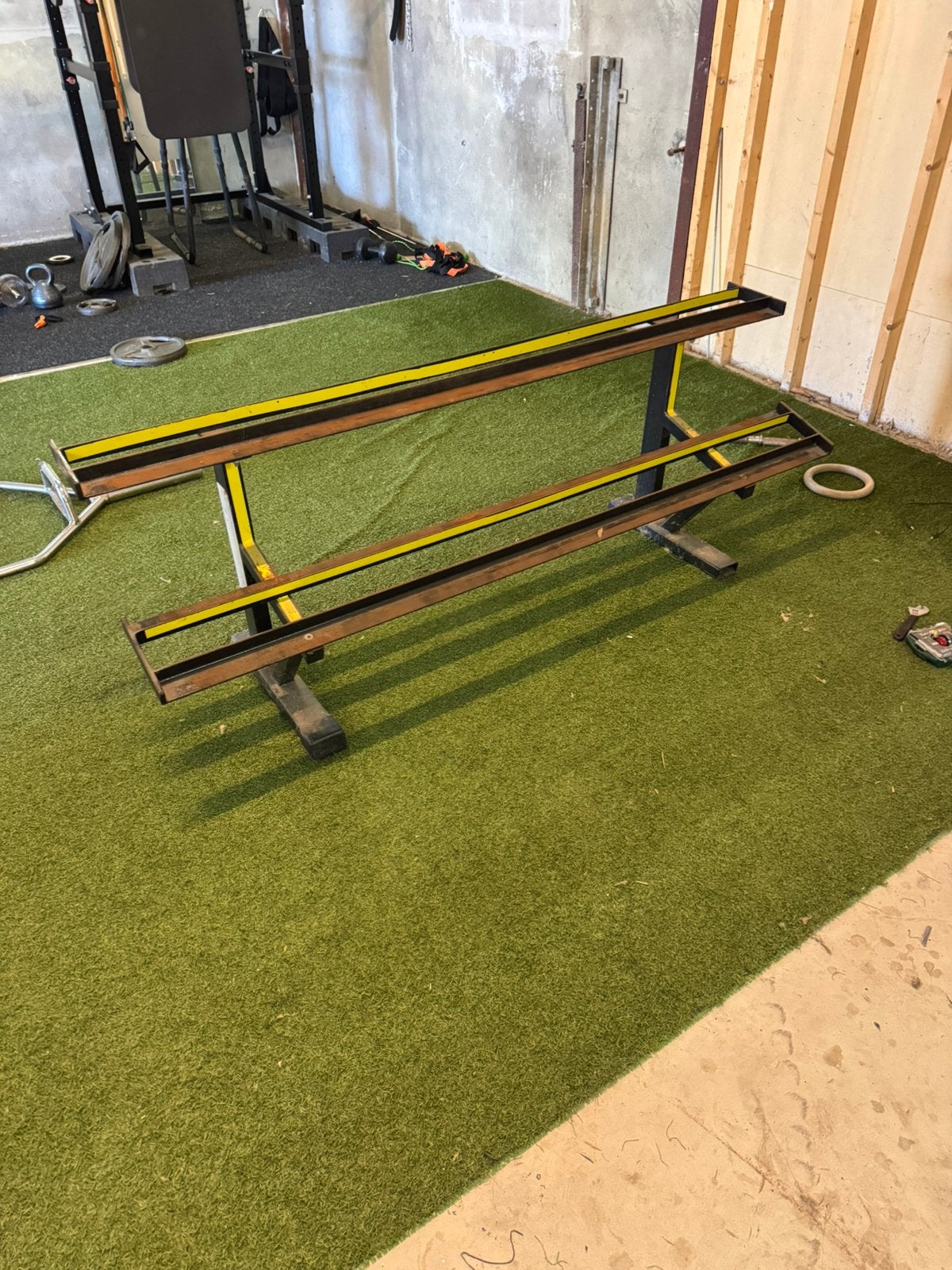 Moet weg!! Dumbell rek met gewicht 10 t/m 26 even getallen, Ophalen, Zo goed als nieuw, Overige typen