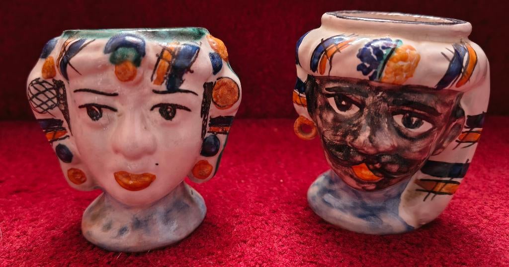 Caltagirone eierdoppen jaren ‘80, Ophalen of Verzenden, Zo goed als nieuw, Overige typen