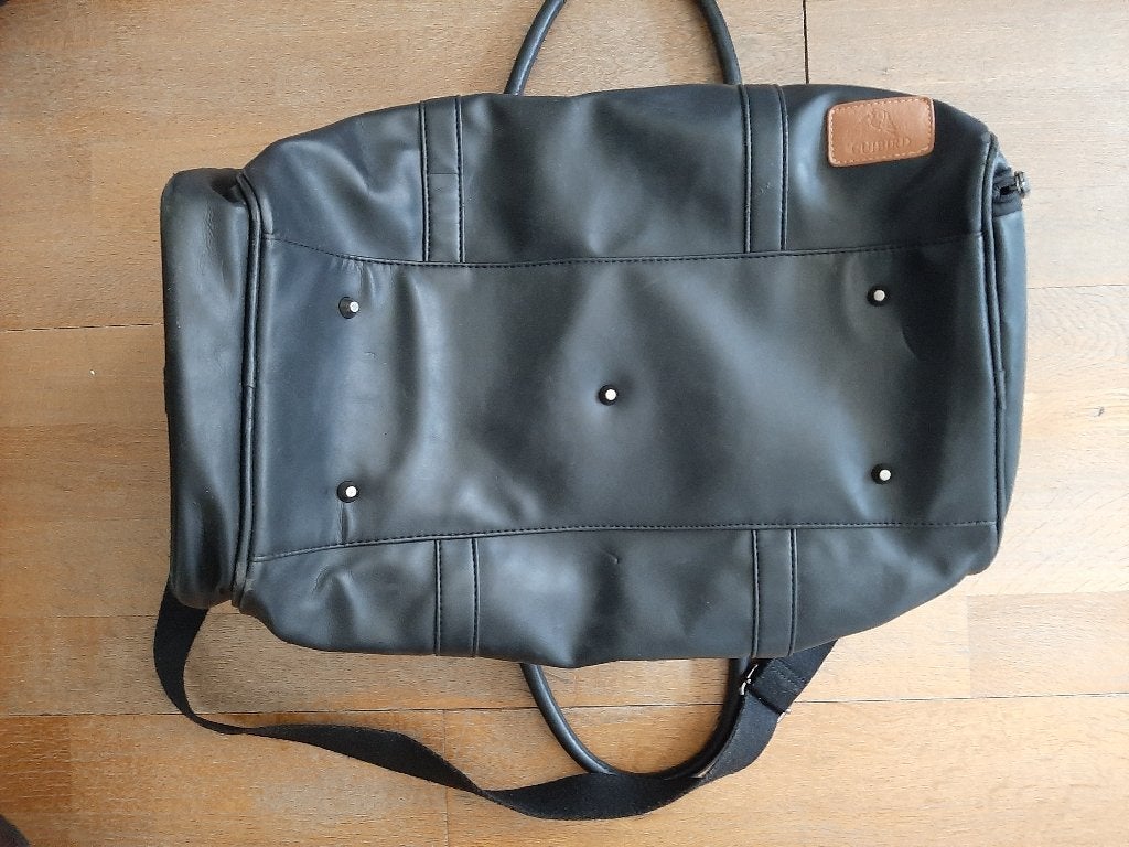 Leren Hand/schouder tas Cuibird, Overige merken, Gebruikt, Zwart, Ophalen of Verzenden